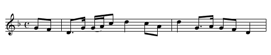 Lord Mayo - staff notation