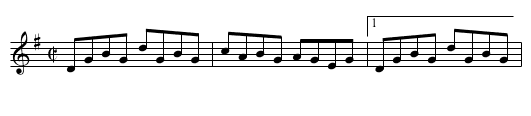 Lord McDonald's Reel - staff notation