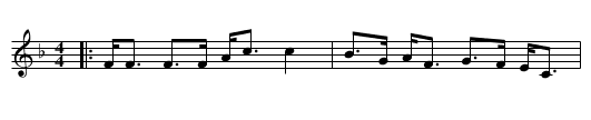 Lord Moira - staff notation