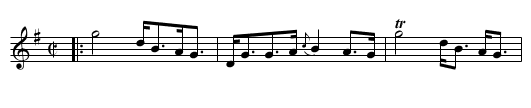 Lord Murry's Choice - staff notation