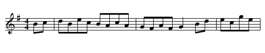 Lord Nelsons Hornpipe - staff notation