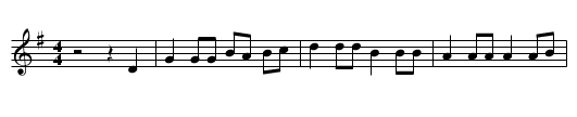 Lord of the Dance - staff notation