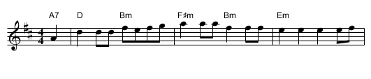 Lord of the Dance - staff notation