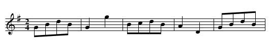 Lord Plymouth's Frolick - staff notation