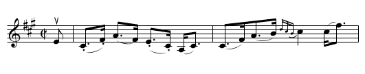 LORD PRESIDENT FORBES' STRATHSPEY - staff notation