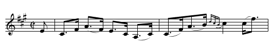 Lord President Forbes' Strathspey - staff notation