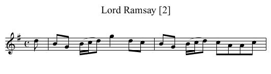 Lord Ramsay [2] - staff notation