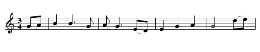 Lord Randall - staff notation