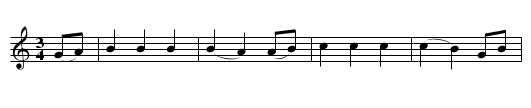 Lord Randall - staff notation