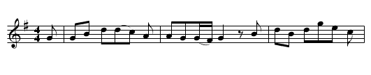 Lord Randall - staff notation