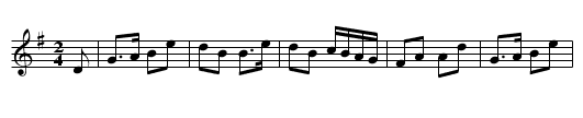 Lord Randall's Bride - staff notation