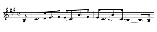 Lord Reidhaven - staff notation