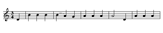 Lord Rendal - staff notation