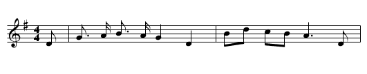 Lord Rendal - staff notation