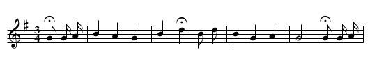 Lord Rendal - staff notation