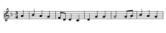 Lord Ronald, My Son - staff notation