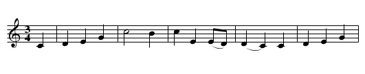 Lord Ronald - staff notation