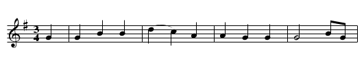Lord Ronald - staff notation