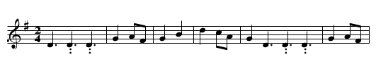 Lord Ronald - staff notation
