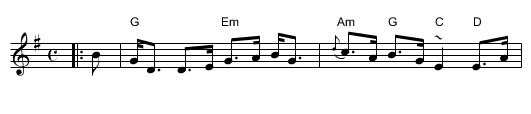 Lord Seaforth - staff notation