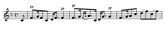 Lord Spencer Chichester - staff notation