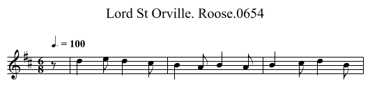 Lord St Orville. Roose.0654 - staff notation