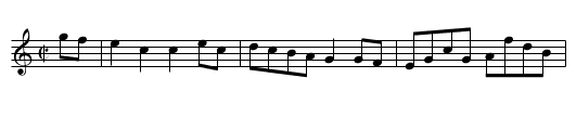 Lord St Vincent's Hornpipe. CAM2.[16] - staff notation