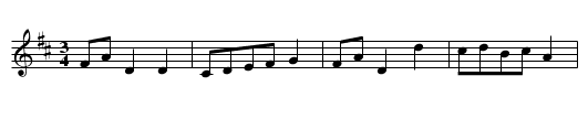 Lord St. Vincent's Waltz - staff notation