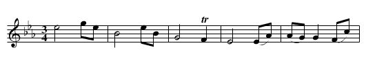 Lord Stanley's Minuet - staff notation