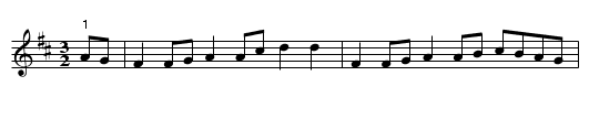 Lord Stranger's Hornpipe. JaW.015 - staff notation