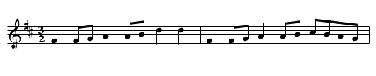 Lord Stranger's Hornpipe - staff notation