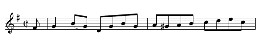 Lord Wellington [1] - staff notation