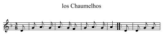 los Chaumelhos - staff notation
