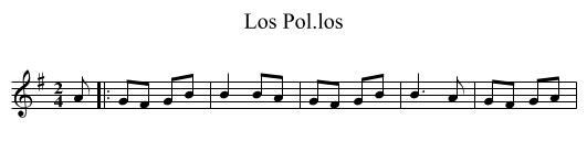 Los Pol.los - staff notation