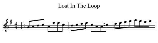 Lost In The Loop - staff notation