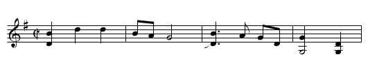 Lost Indian - staff notation