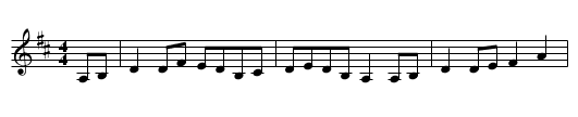 Lost Kerryman - staff notation