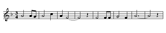 Lost on the Lady Elgin - staff notation