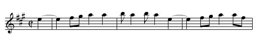 Lost Partridge - staff notation