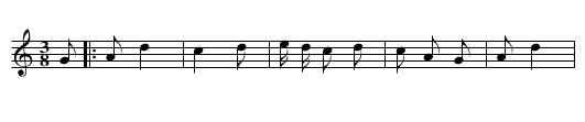 Lou Diziou Bè - staff notation