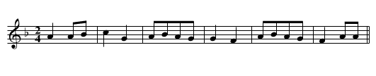 lou Manigue - staff notation