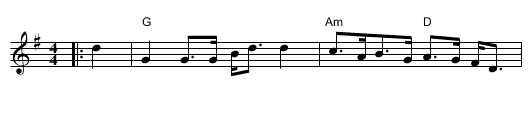 Loudon's Bonnie Woods - staff notation