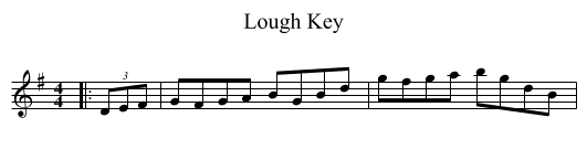 Lough Key - staff notation