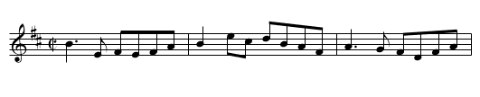 Lough Mountain - staff notation