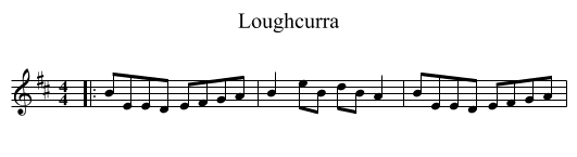 Loughcurra - staff notation