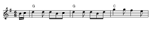 Louisburg - staff notation