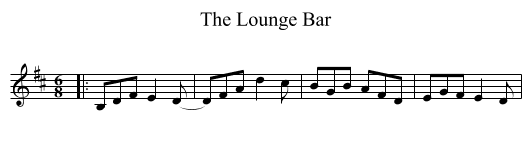 Lounge Bar, The  - staff notation