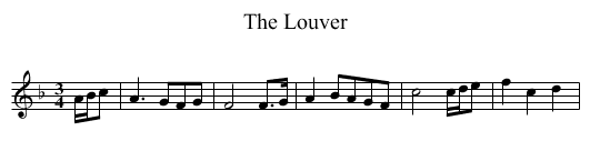 Louver, The - staff notation