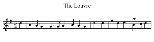 Louvre, The - staff notation