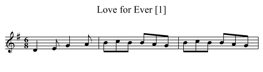 Love for Ever [1] - staff notation
